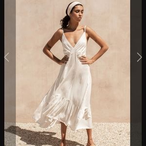 Bird & Kite Australian Linen Midi Dress Size Small